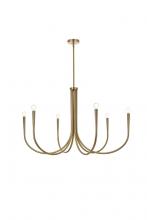 Elegant LD722D42SG - Layne 42 Inch Chandelier in Gold