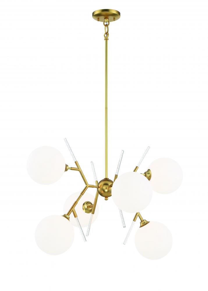 POLARES - 6 LIGHT CHANDELIER