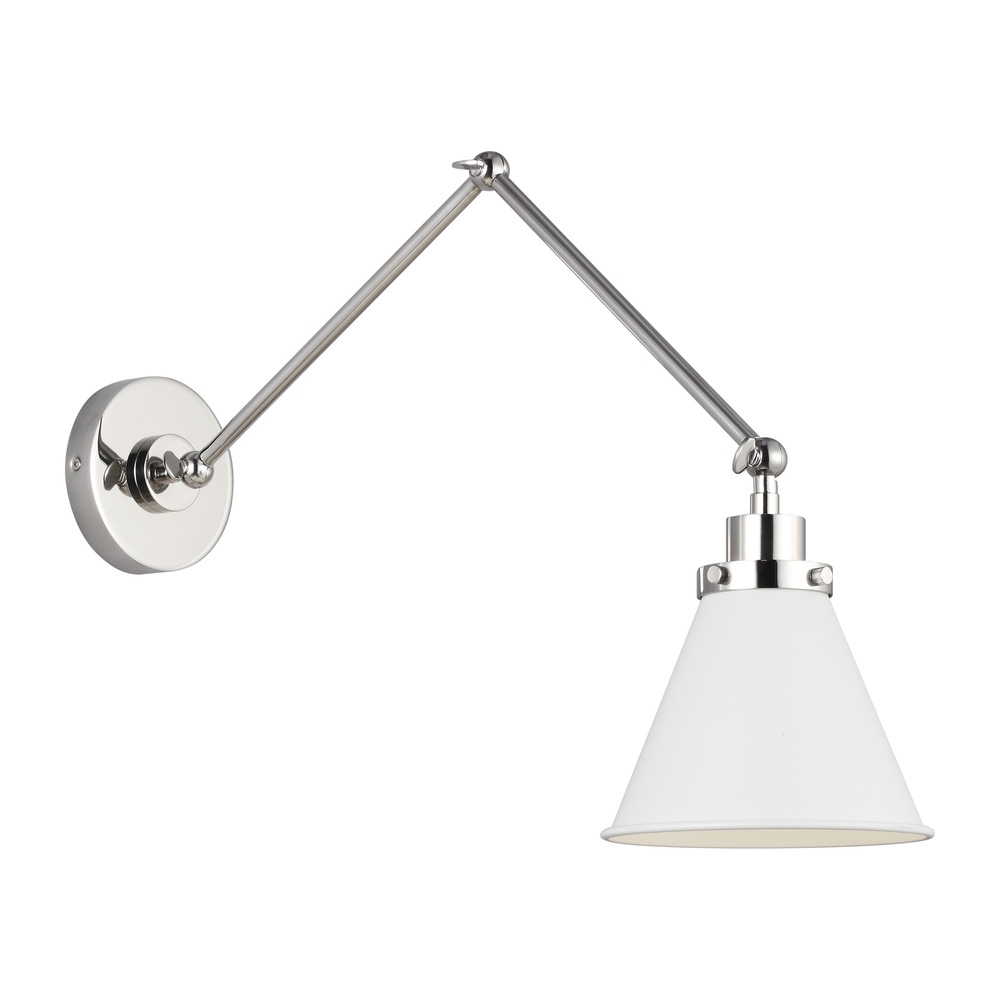 Wellfleet Double Arm Cone Task Sconce