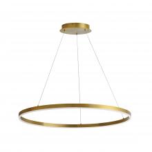 Dainolite CIR-3263C-5CCT-AGB - 63W Colour Changing Temperature Chandelier, Aged Brass with White Acrylic Diffuser