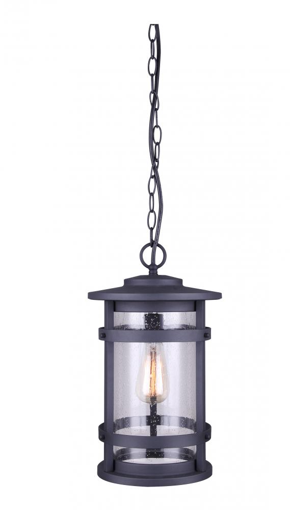 Duffy 1 Light Outdoor Lantern, Black Finish