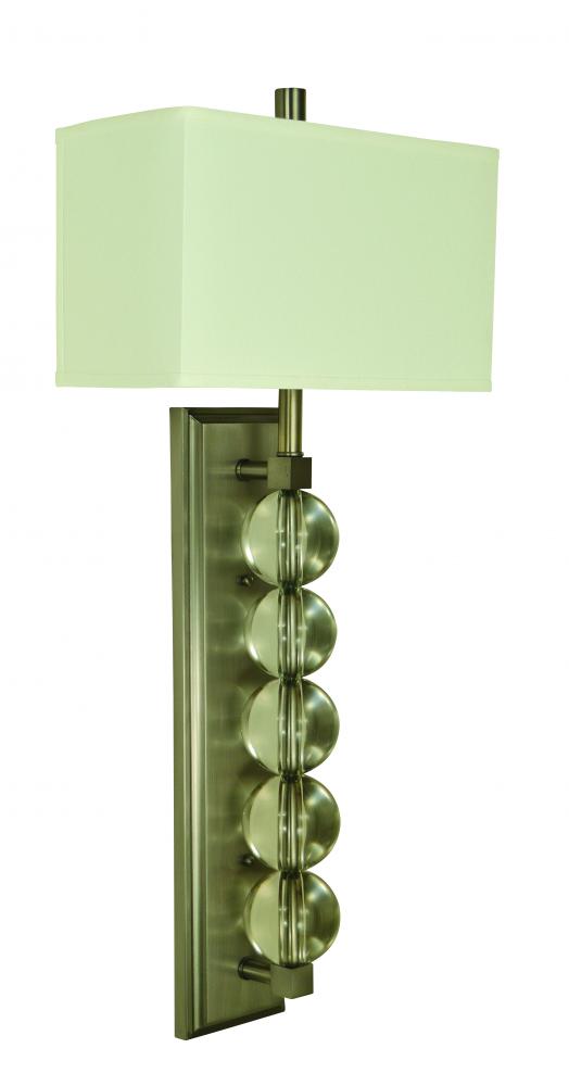 2-Light Brushed Nickel Sconce