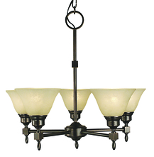 Framburg 2435 BN/WH - 5-Light Brushed Nickel Taylor Dining Chandelier