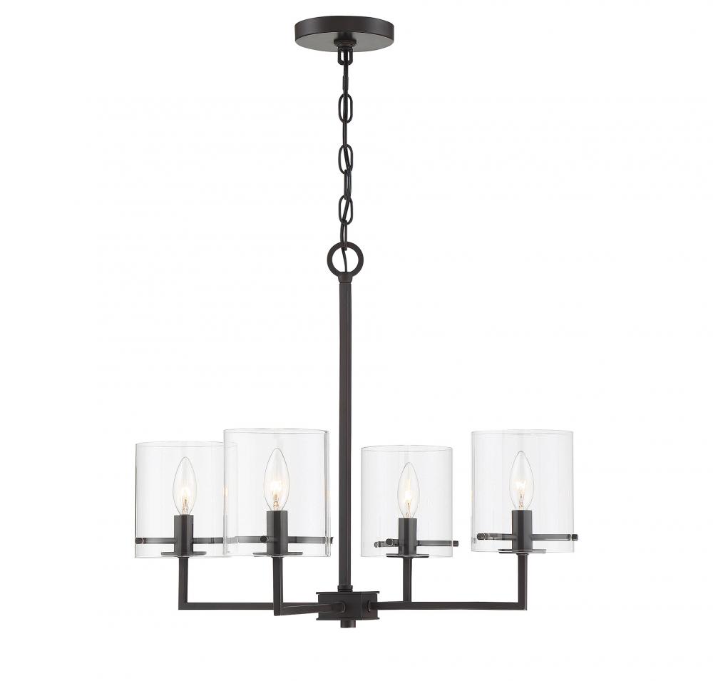 4 LT Chandelier in Oil Rubbed Bronze *M15