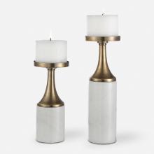 Uttermost 17546 - Castiel Marble Candleholders, Set/2