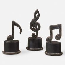 Uttermost 19280 - Music Notes Metal Figurines, Set/3