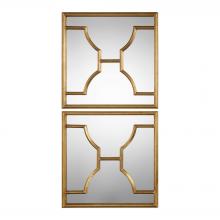 Uttermost 09268 - Misa Gold Square Mirrors S/2