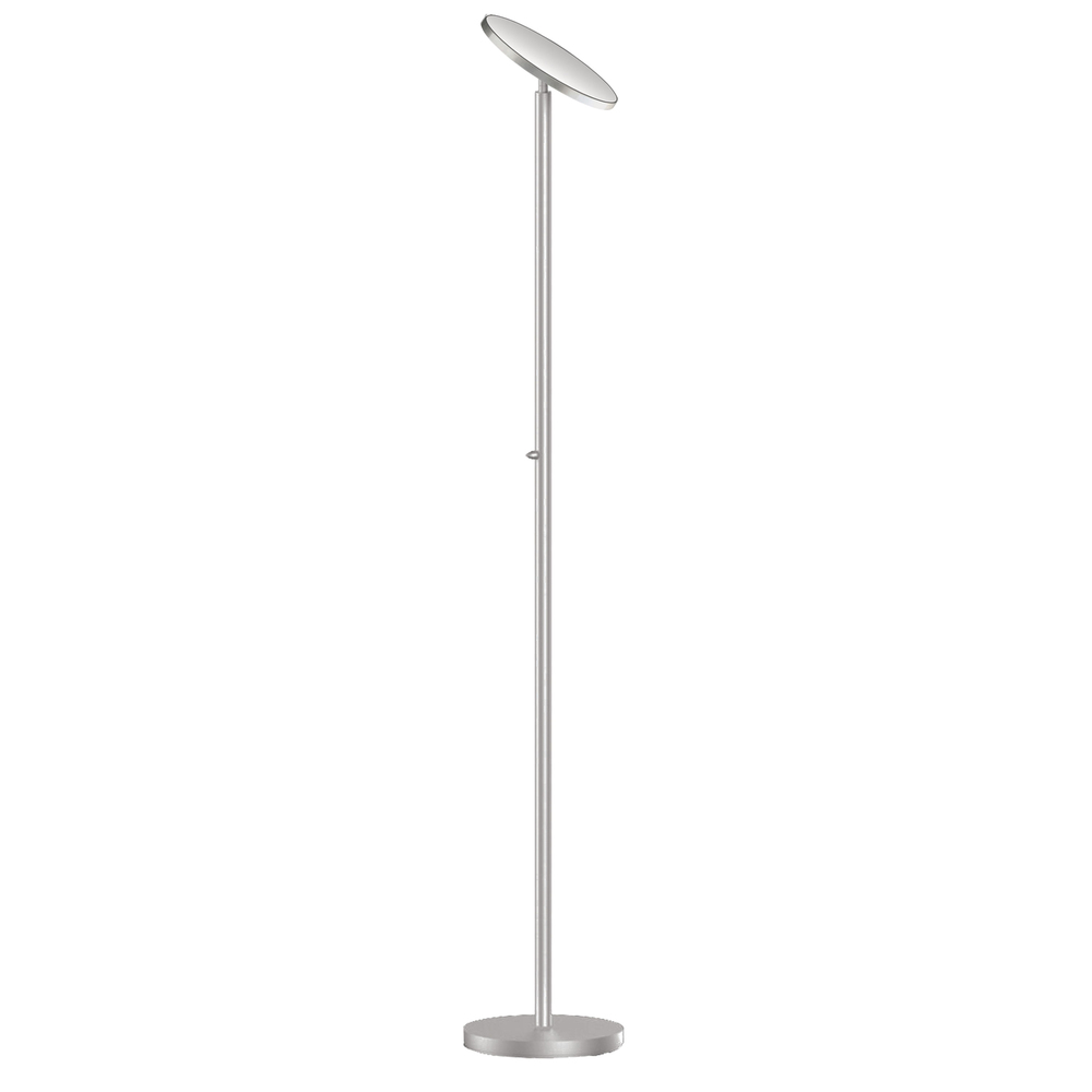 LED Torchier, Satin Nickel Finish