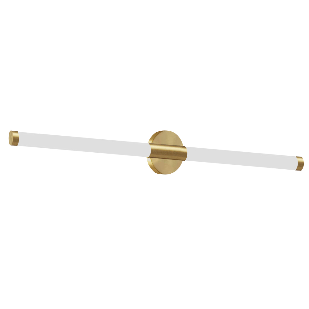 20W Wall Sconce, Aged Brass w/ White Acrylic Diffuser