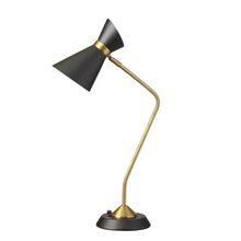 Dainolite 1679T-BK-VB - 1 Light Table Lamp, Matte Black / Vintage Bronze