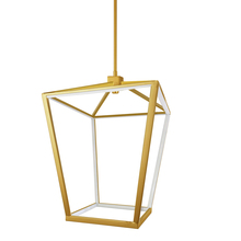 Dainolite CAG-2046C-AGB - 46W Chandelier, Aged Brass with White Diffuser