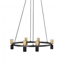 Dainolite CRL-3612C-MB-AGB - 12LT Chandelier, MB & AGB