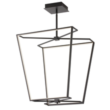 Dainolite CUR-2260C-MB - 60W Chandelier, Matte Black with White Silicone Diffuser