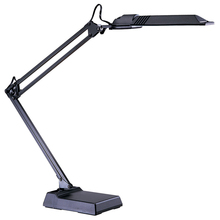 Dainolite ULT133-BM-BK - Fluorescent Spring Balanced Arm Desk Lamp, 36" Reach, comes with 13W Fluorescent Bulb