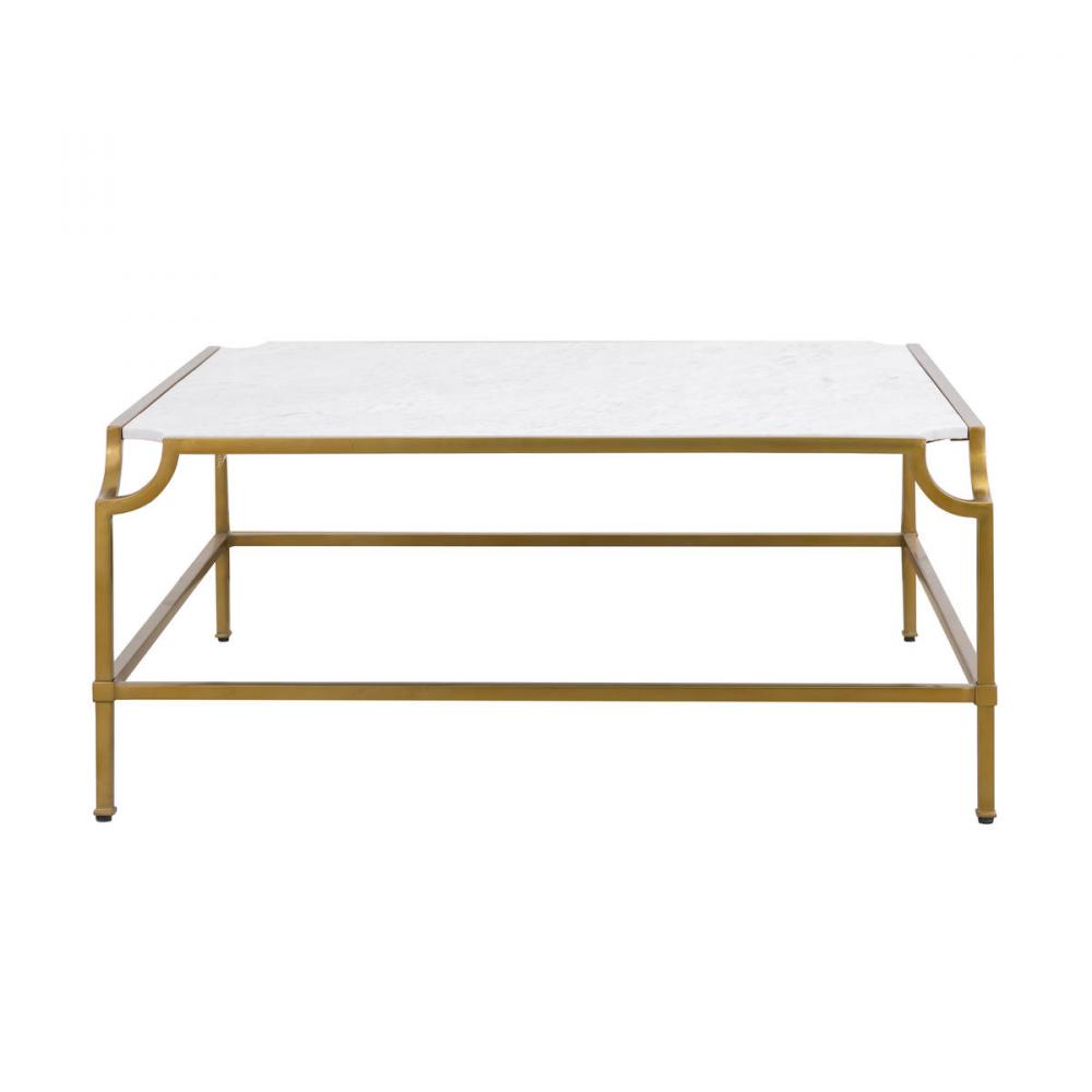 Blain Coffee Table - Antique Brass