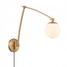 ELK Home 89675/1 - Caroline 19'' High 1-Light Swingarm Sconce - Brushed Gold