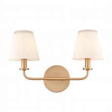 ELK Home 89801/2 - Hoyle 16'' Wide 2-Light Vanity Light - Brushed Gold