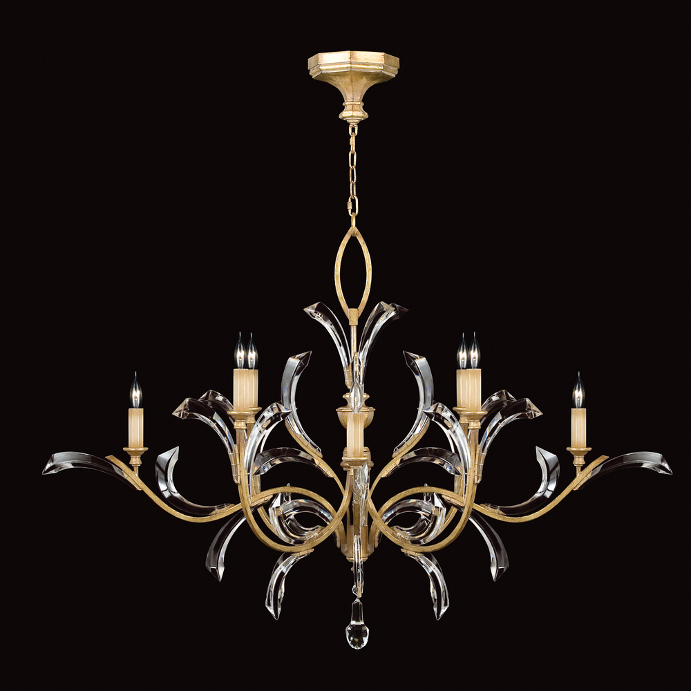 Beveled Arcs 57" Round Chandelier