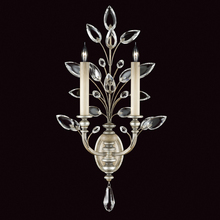 Fine Art Handcrafted Lighting 759750ST - Crystal Laurel 28"H Sconce