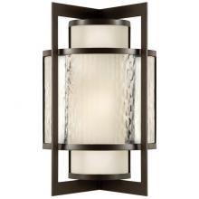 Fine Art Handcrafted Lighting 818081ST - Singapore Moderne Outdoor 15&#34;H Outdoor Wall Sconce