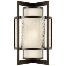 Fine Art Handcrafted Lighting 818181ST - Singapore Moderne Outdoor 19&#34;H Outdoor Wall Sconce